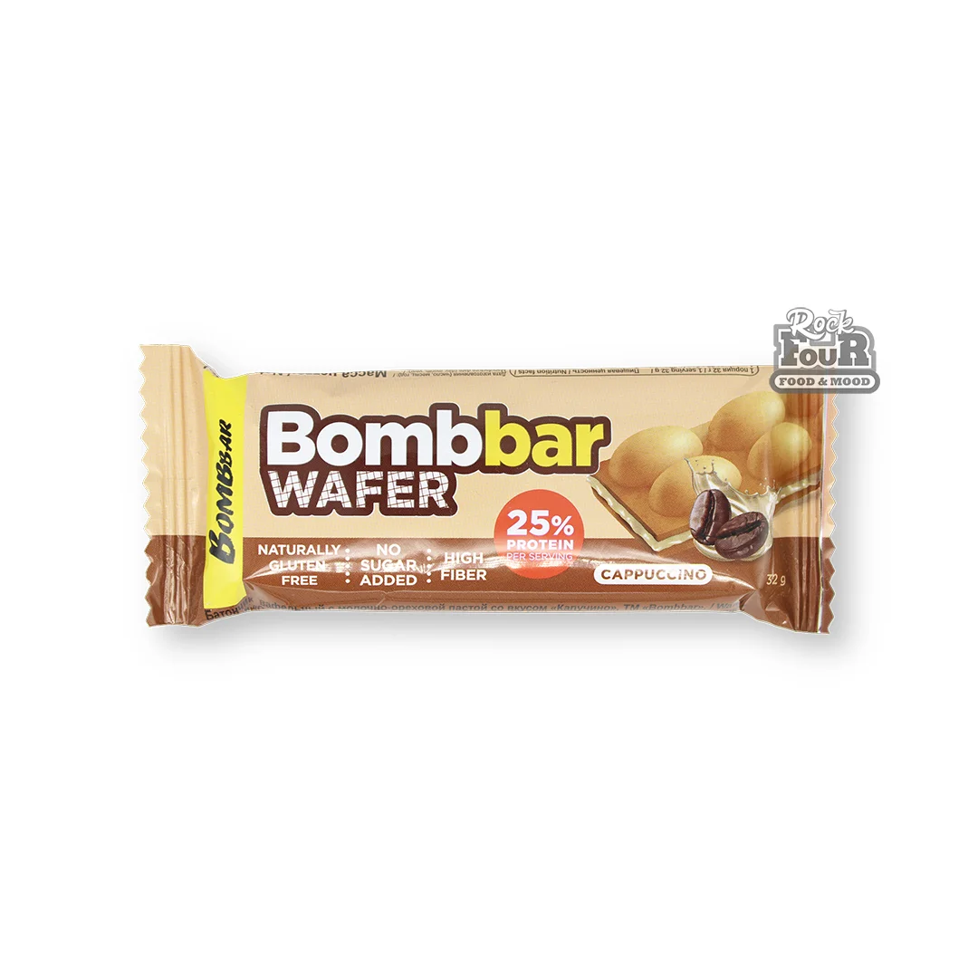 Պրոտեինային վաֆլի «Bombbar Cappuccino» 32գ